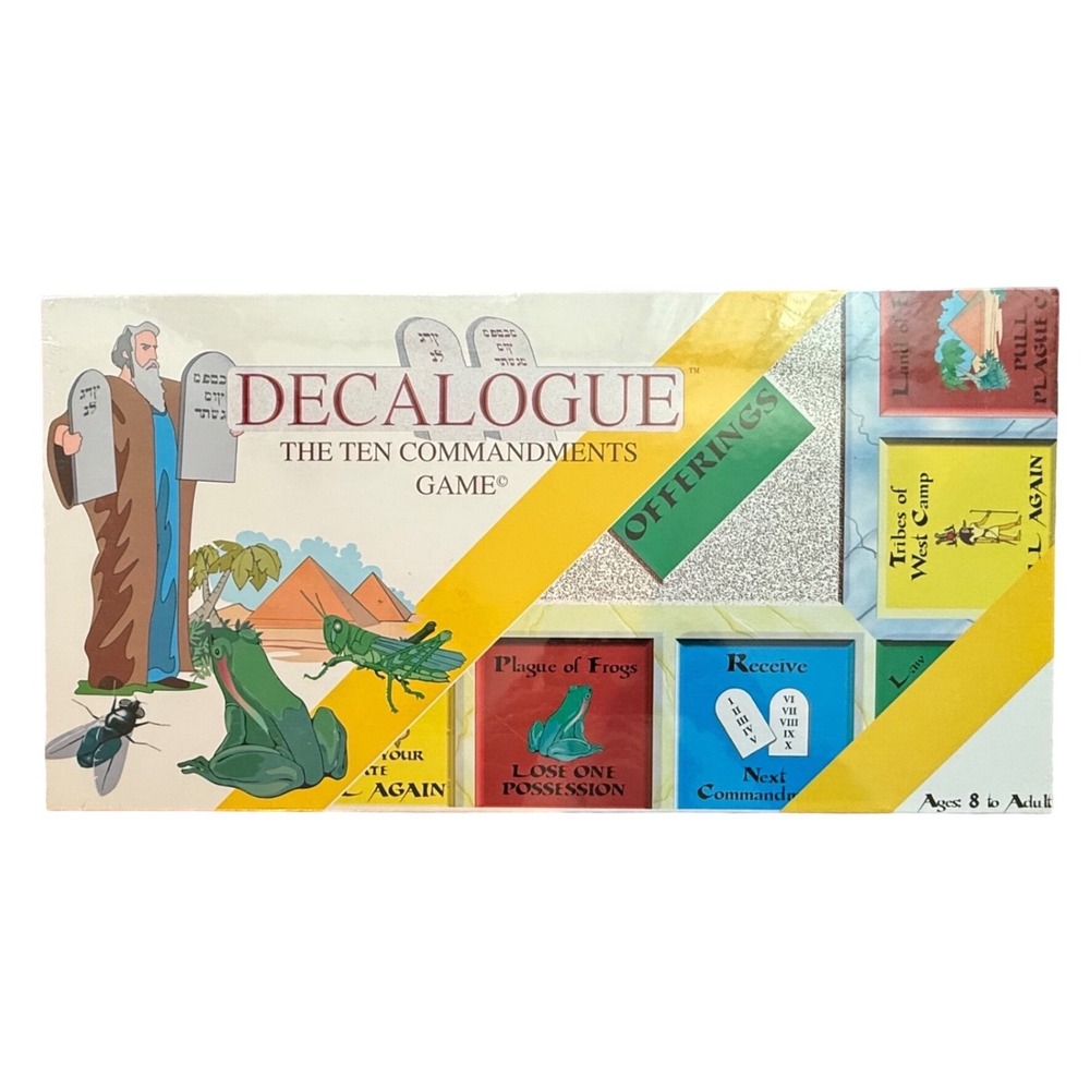 Decalogue The Ten Commandments Board Game New Factory Sealed Ages 8+ Religious